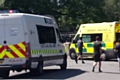 Police and ambulance at Broadfield Park