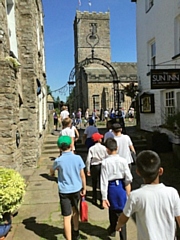 St Peter’s Church of England Primary School pupils visit St Mary’s, Kirkby Lonsdale 