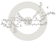 Greater Manchester Metrolink zonal map