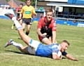 Lewis Butterworth crosses to seal the game