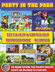 Heywood Inflatable Party in the Park – Hopwood Park, Sat 7 & Sun 8 July, 10am – 2.30pm & 12.30pm – 5pm