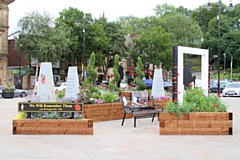 Rochdale Memorial Pop-up Garden will be moved closer to the Memorial Gardens 