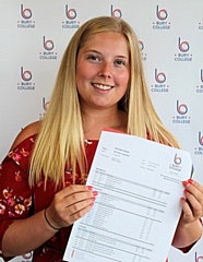 Bethany Chadwick achieved AABC and will now progress to Manchester Metropolitan University to study Maths