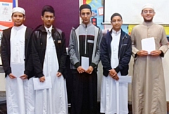 Imran Ali, Aadil Ali, Riaz Uddin, Yusuf Siddique and Ahmed Mohammed, Rochdale Islamic Academy