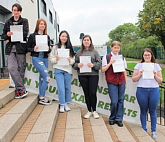 Students at Middleton Technology School celebrate their results