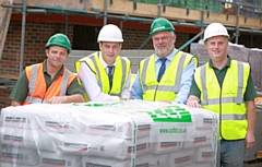 McCarthy & Stone Site Manager Adam Smith with site team members Gareth Fitzgerald, Ashley Barber and Craig Melton