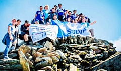 Mount Snowdon summit with the Rochdale GP team from Edenfield Surgery