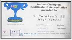 Autism Champion Accreditation for St Cuthbert's RC High School