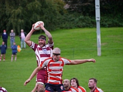 Rochdale RUFC - Shaun Needham  taking clean ball