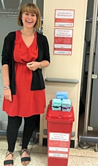 Anna Stokes, volunteer- co-ordinator of the Red Box Project Rochdale