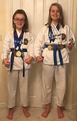 Blue Belt sisters, Eleanor and Madeleine Kelsey-Lyon