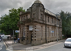 The former Union Bank of Manchester - now Barclays - in Heywood