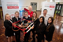 Following a close fought contest, one of the three teams from Cardinal Langley High School was crowned winner