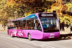 A Rosso 464 bus en-route to Rochdale