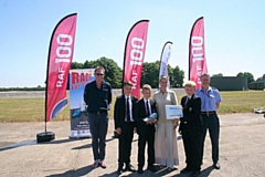 Cardinal Langley's Race the Car team being presented their award by the Countess of Wessex