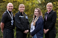 Inspector Jim Jones, PC Lauren Jackson, PC Rachel Jones and Detective Constable Tina Jackson