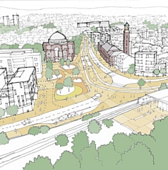 Proposals could include a new public square around Rochdale train station 