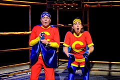 Captain Clever (Luke Walker) is good at code breaking and problem solving, whilst Captain Conker (Lois Mackie) is super-fast and not scared of anything - except, perhaps spelling