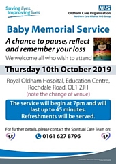 Baby Loss Awareness Week memorial events