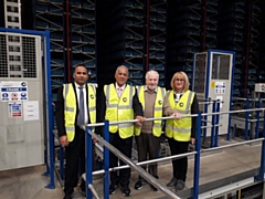 Councillors Allen Brett, Shakil Ahmed and Daalat Ali were shown around the site by Pat Lee