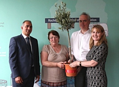 L-R: Asrar Ul-Haq (Amaani Initiative and RBH Non-executive Director), Lynne Brosnan (Chair, RBH Representative Body), Gareth Swarbrick (RBH Chief Executive), Alison Tumilty (Chair of the RBH Board)