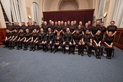 Greater Manchester Police welcomed 37 new Special Constables at a ceremony at Sedgley Park Chapel