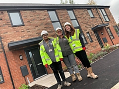 Mohammed Miah, Janet Cook (Site Manager, Lovell’s), Aine Graven (RBH Social Value Co-ordinator)