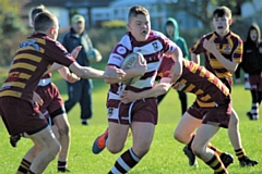 Tom Shaw running in Rochdale's 2nd try