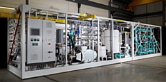 A typical cruise ship of reverse osmosis plant manufactured by Salt Separation Services