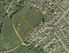 The site off Starring Road, in Littleborough - CJ Partnership for Hoyle Developments Ltd, via Rochdale council's website