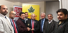 Journalist Mirza Naeem Ur Rehman was presented with an acknowledgment shield by Rochdale Kashmiri Association (RKA) 