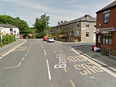 The junction of Heywood Hall Road with Bamford Road