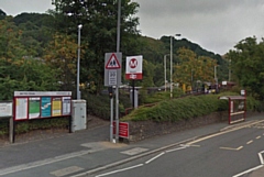 Flooding at Walsden Railway Station (pictured) is affecting local trains