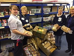 Donating bread to the Rochdale Foodbank on 7 November