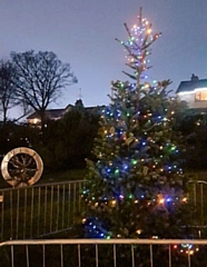 This year’s colourful Christmas tree in Norden Jubilee Park