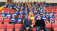 Rochdale AFC Ladies team and Girls teams