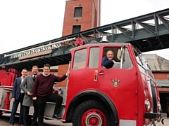 L-R Jonathan Hindle from Rochdale Development Agency, Matthew Sorrigan, Group Business Development Director at Casey, Cllr John Blundell and Bob Bonner