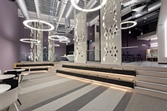 The Catapult Innovation Centre's amphitheatre provides a space for collaboration and knowledge sharing