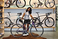 Presenter Angellica Bell is an advocate of cycling for health and the environment