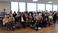 Younger and older generations get together to share life experiences and gain new skills