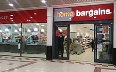 Home Bargains in the Rochdale Exchange Shopping Centre