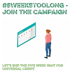 Supporting the Trussell Trust’s ‘5 Weeks Too Long’ campaign and change Universal Credit