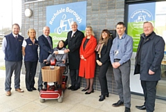 Shopmobility received a cheque for £4,000