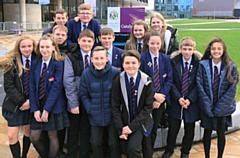 Year 8 students from Whitworth Community High School at Edge Hill University, Ormskirk 