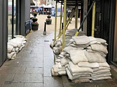 Sandbags on The Walk