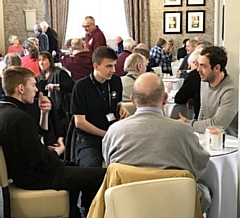 Uniformed Public Services students at the The Veterans Breakfast Club 