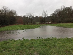 Flooding at Crimble Mill GMSF site, Heywood