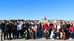 Beech House School pupils in Rome