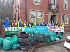 Volunteers for the 2019 Great British Spring Clean in Norden