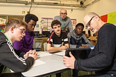 Young people taking part in the Digital Inc. Careers scheme